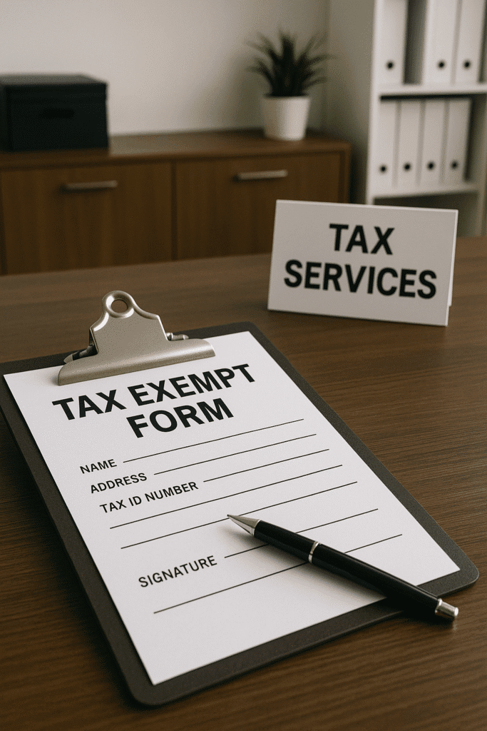 Tax Exempt Form