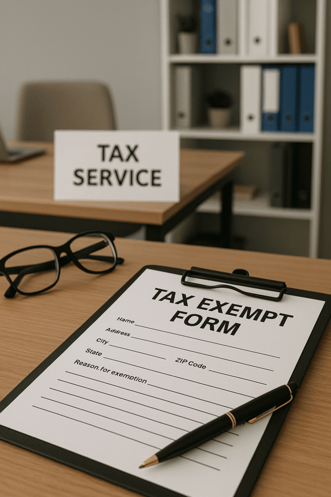 Tax Exempt Form