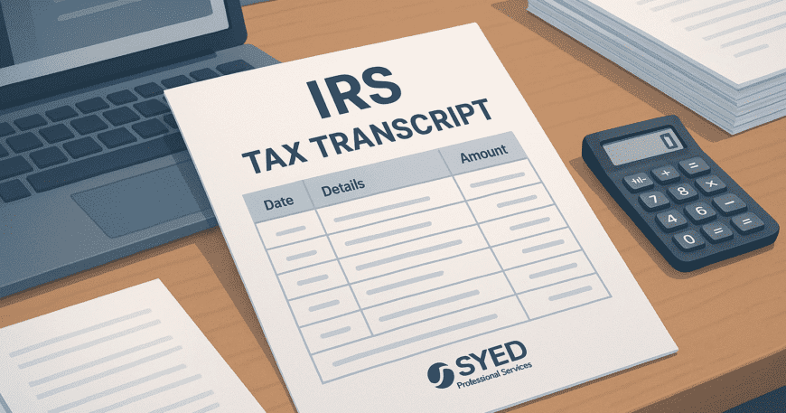 IRS Tax Transcript
