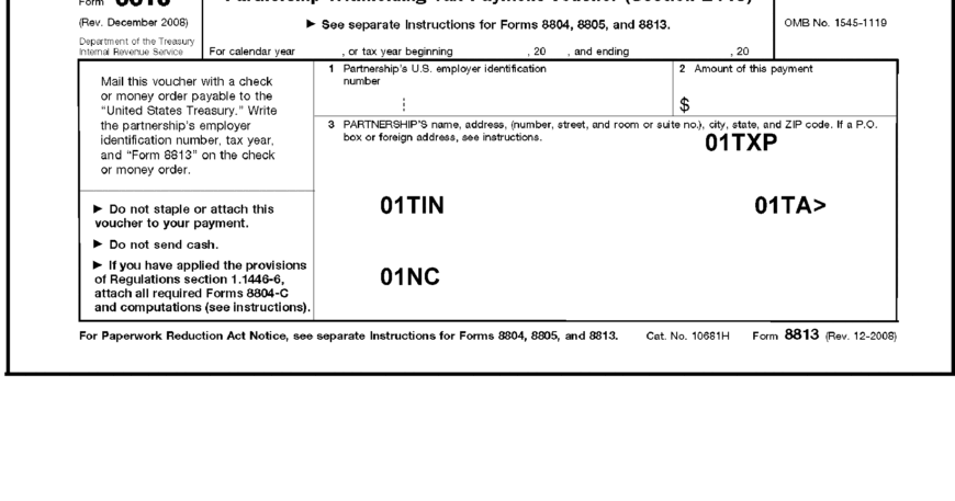 Form 8813