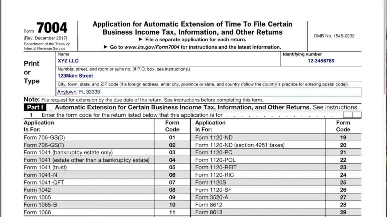 Everything You Need to Know About Form 7004: A Guide to Filing Your Extension with Confidence 1 Form 7004