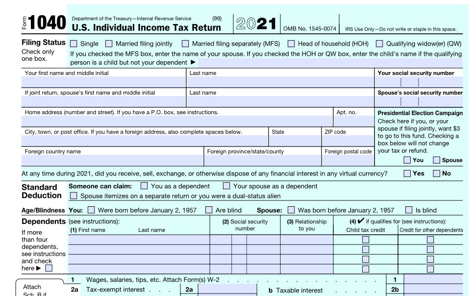 IRS Form 1040