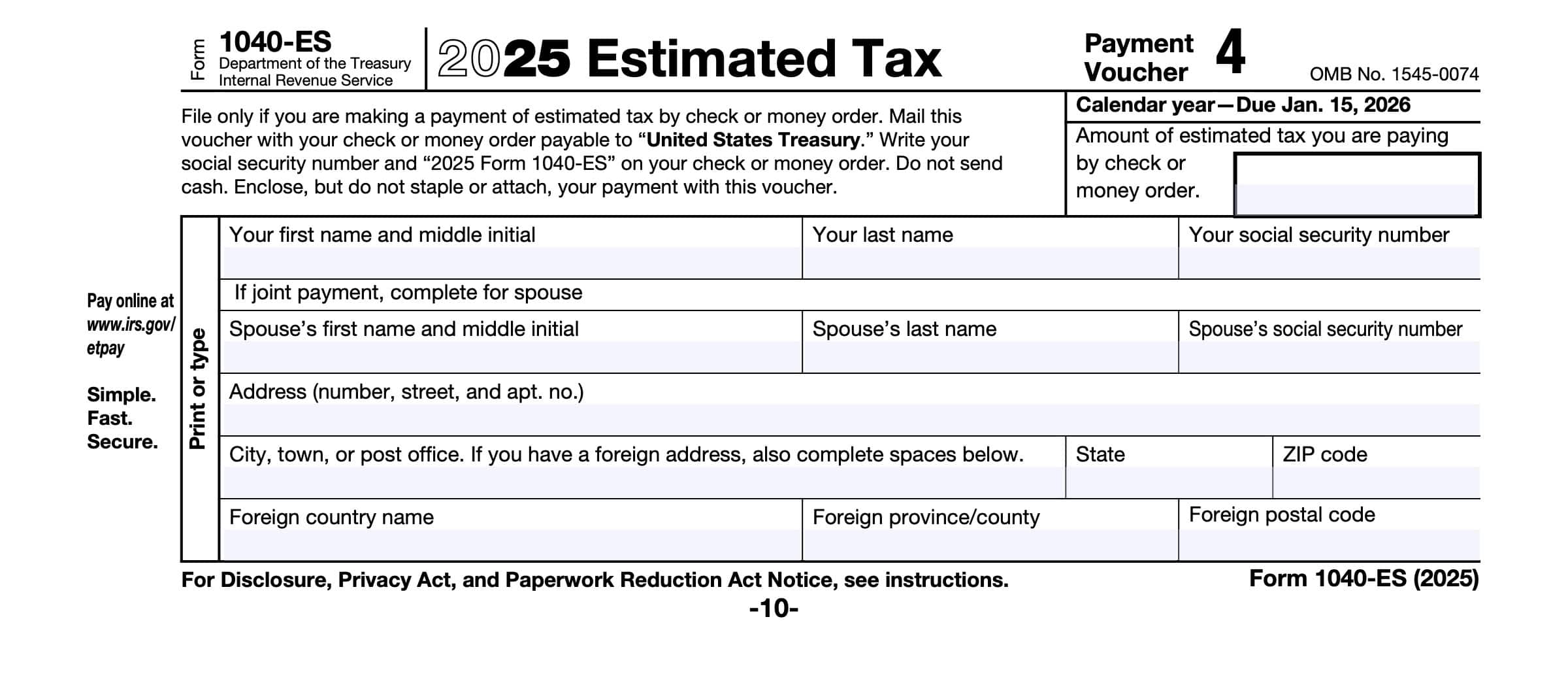 form 1040