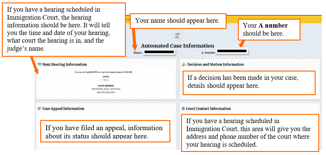 EOIR Case Status