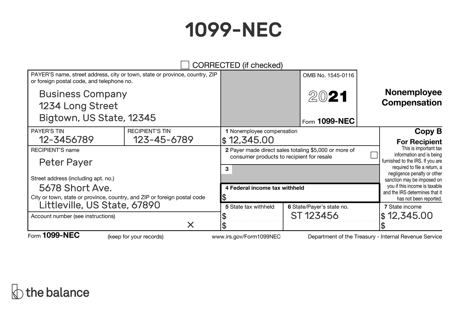 1099 Form