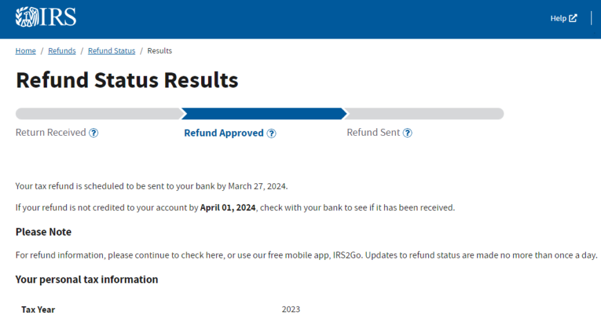 IRS Tax Refund Status